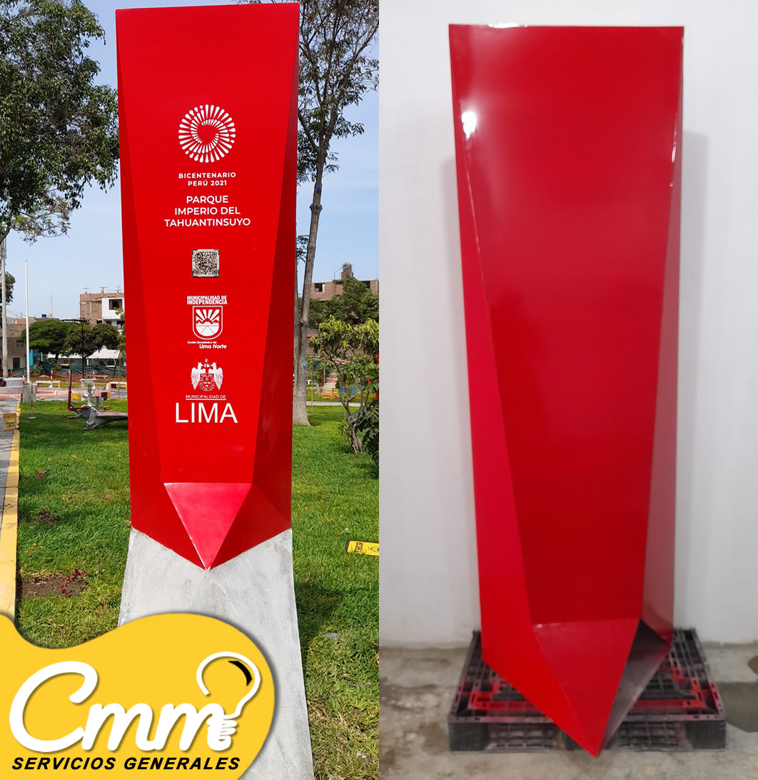 totems en fibra de vidrio